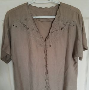 Vintage button up shirt sleeve